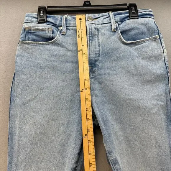 Good American Jeans Women's 8/29 Light Blue Skinny Stretch High Rise Preppy - Picture 10 of 12